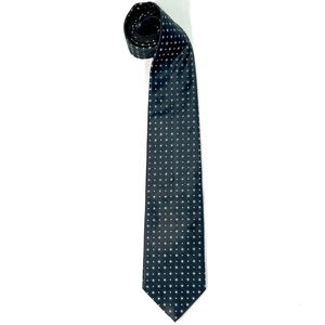 Giorgio Armani Grey Dot Patterned Silk Tie